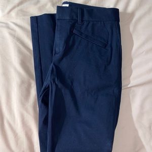 Gap Navy Blue Skinny Ankle Slacks